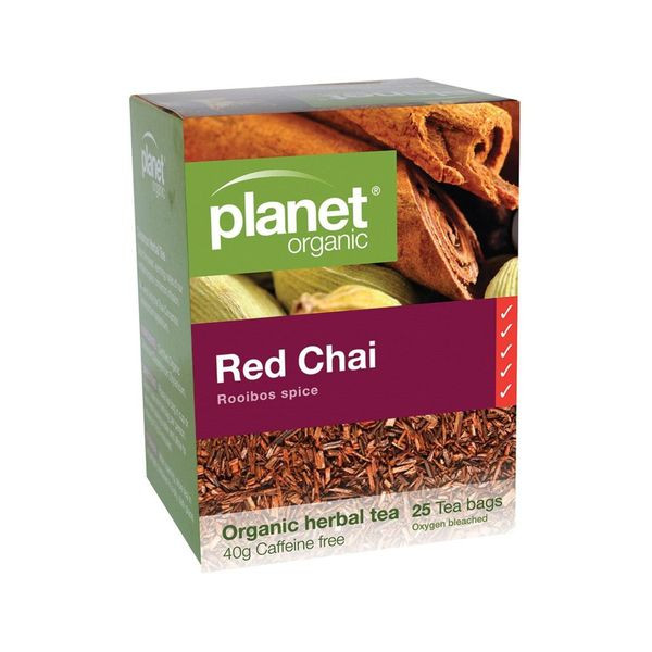 Planet Organic Red Chai 25 Tea Bags