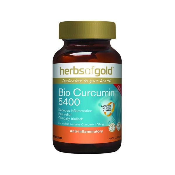 Herbs Of Gold Bio Curcumin 5400 60 Tablets