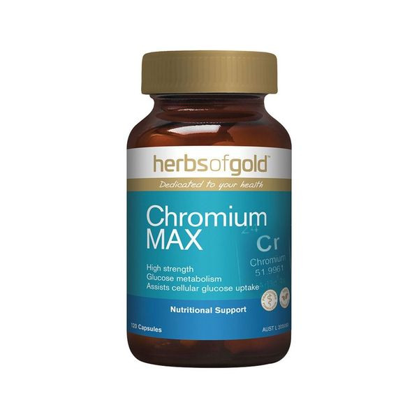 Herbs Of Gold Chromium Max 120 Veg Capsules