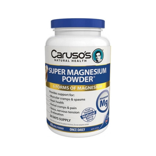 Carusos Health Super Magnesium Powder Berry 250g