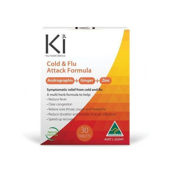 Martin & Pleasance Ki Cold & Flu Attack 30 Tabletsabs