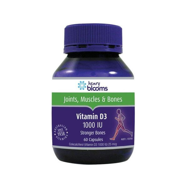 Blooms Vitamin D3 1000iu 60 Capsules