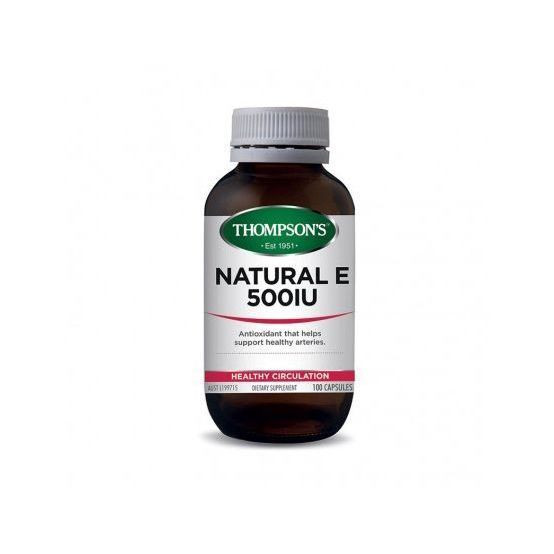 Thompsons Natural E 500iu 100 Capsules