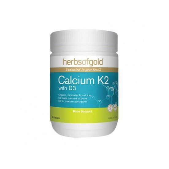 Herbs Of Gold Calcium K2 With D3 180 Tablets