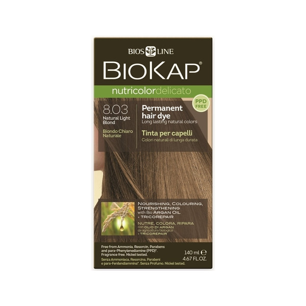 Biokap Nutricolor Delicato+ 8.03+ Natural Light Blond 140ml