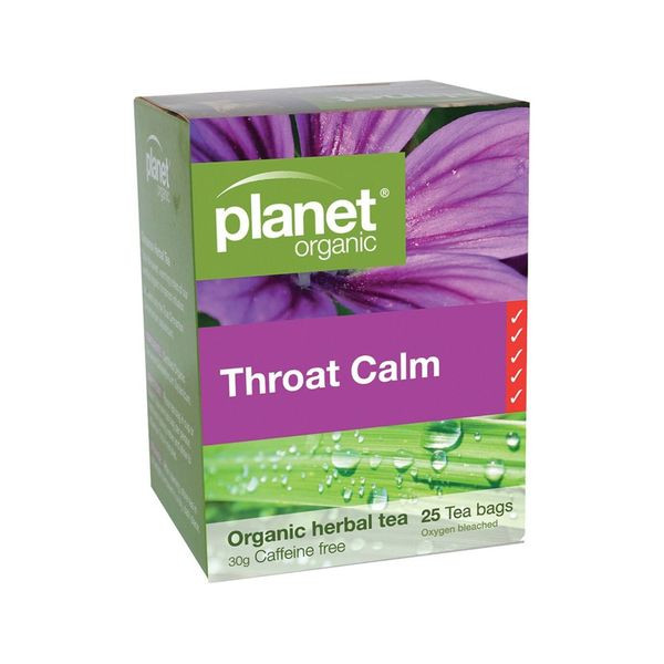 Planet Organic Throat Calm 25 Tea Bags