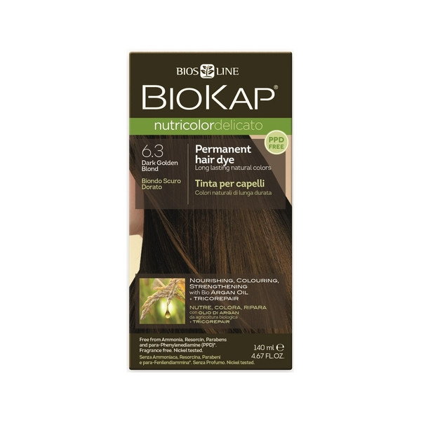 Biokap Nutricolor Delicato 6.3 Dark Golden Blonde 140ml