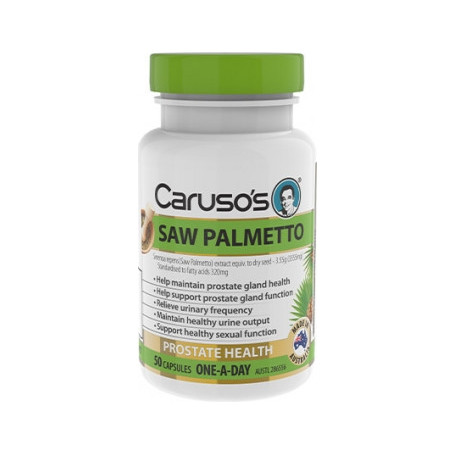 Carusos Health Saw Palmetto 50 Capsules
