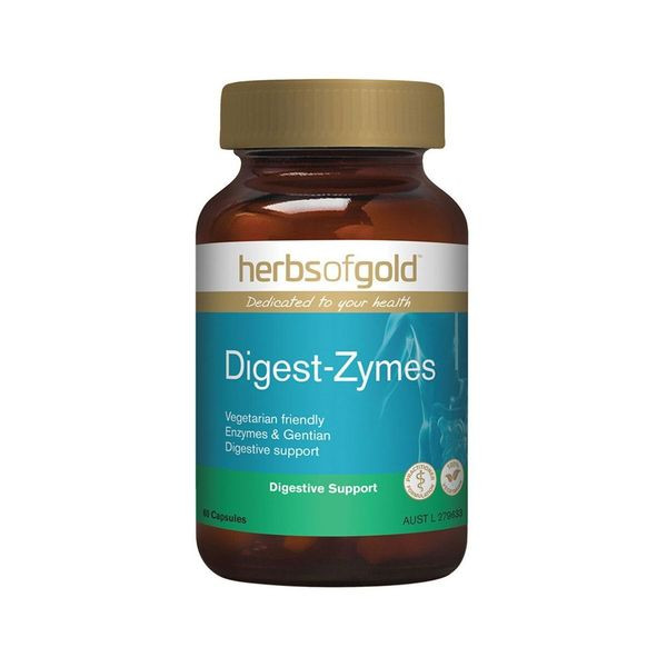 Herbs Of Gold Digest Zymes 60 Vege Capsules