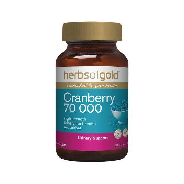 Herbs Of Gold Cranberry 70000 50 Tablets