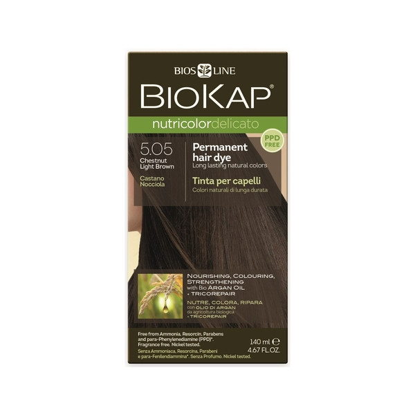 Biokap Nutricolor Delicato 5.05 Chestnut Light Brown 140ml