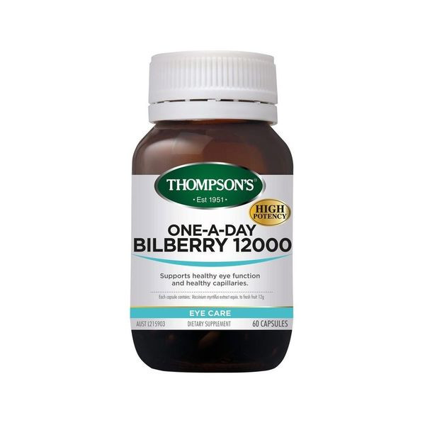 Thompsons Bilberry 12000mg 60 Capsules