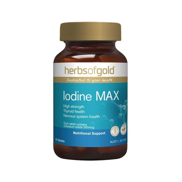 Herbs Of Gold Iodine Max 60 Tablets