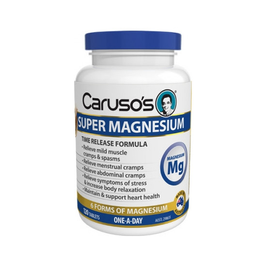 Carusos Health Super Magnesium 120 Tablets