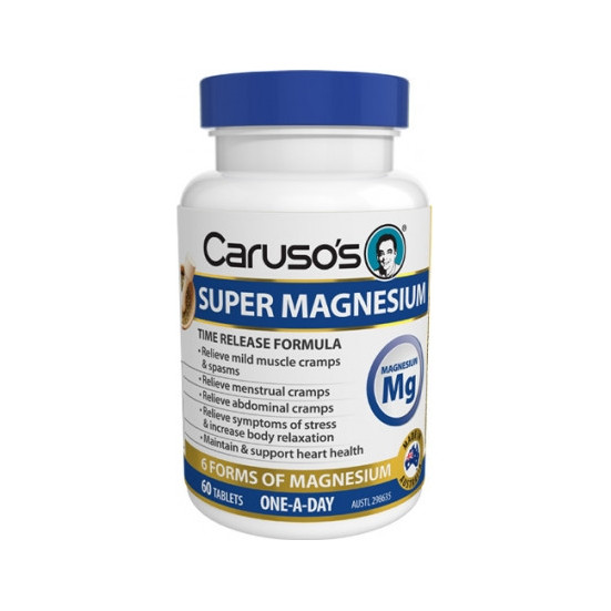 Carusos Health Super Magnesium 60 Tablets